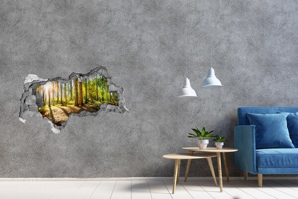 Hole in the wall sticker A forest oasis of peace