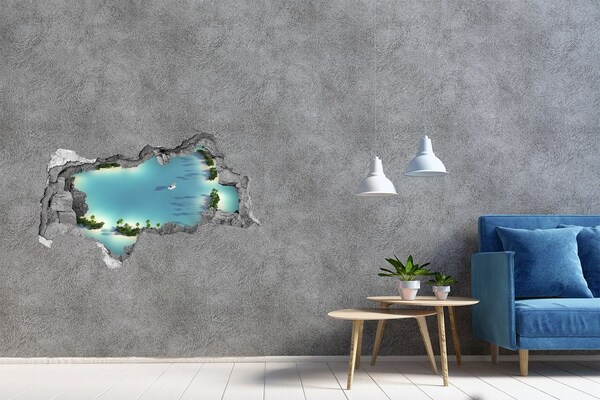 Hole wall sticker Islands shape