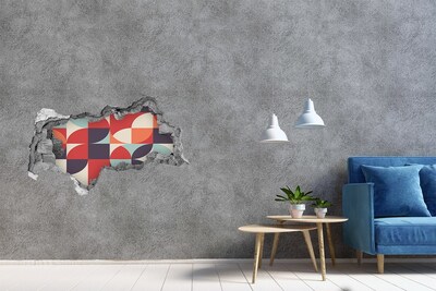 Hole wall sticker Abstract background