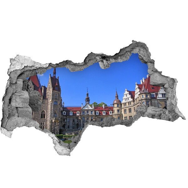 Hole in the wall decal A castle among greenery