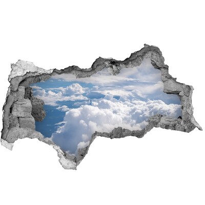 Hole wall sticker Clouds in the sky