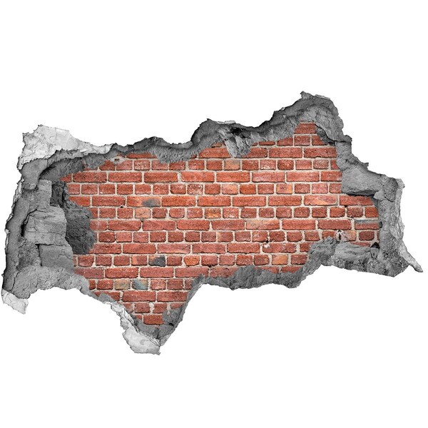 Hole in the wall sticker Brick wall