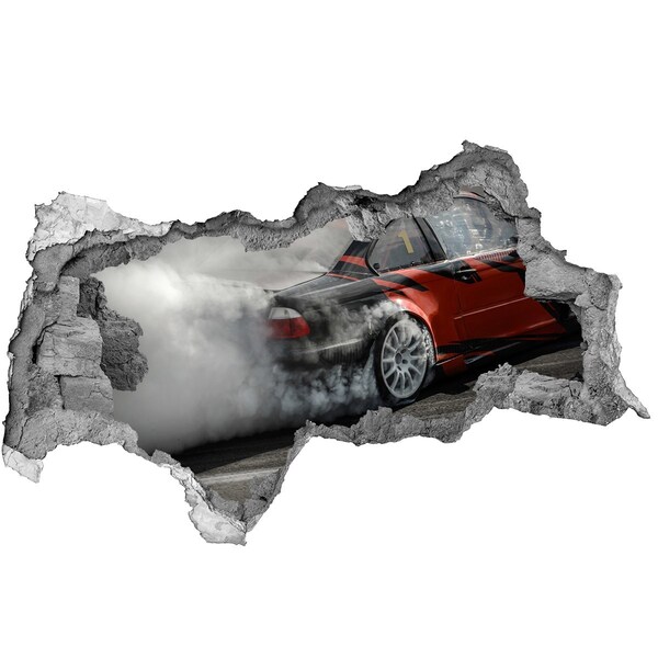 Hole in the wall sticker Drift track