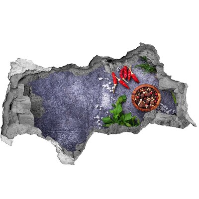 Hole in the wall sticker Kitchen inspirations with spices