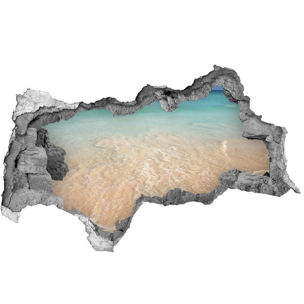 Hole wall sticker Paradise beach