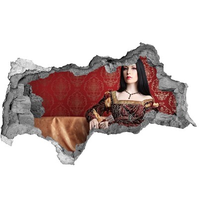 Hole wall sticker Princess in the Ruins