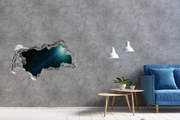 Hole wall sticker Galaxy