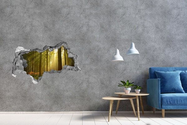Hole in the wall sticker Forest Oasis of Light