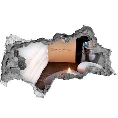 Hole wall sticker Relax at the spa