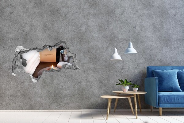 Hole wall sticker Wellness