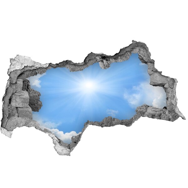 Hole wall sticker Sky with sun rays