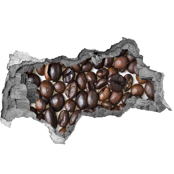 Hole in the wall sticker Coffee beans