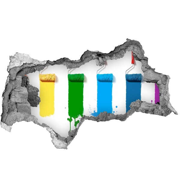 Hole wall sticker Painting in a new style