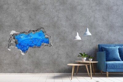 Hole wall sticker Drops of water