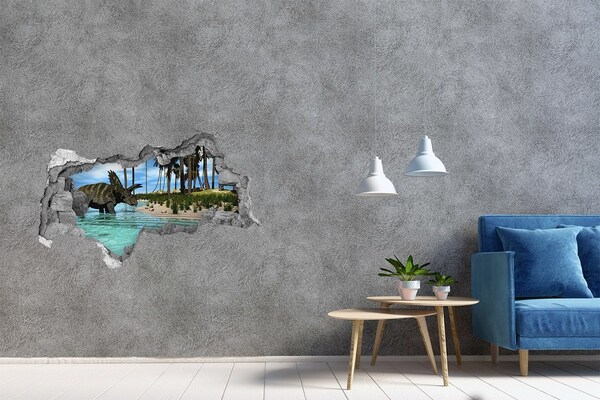 Hole in the wall sticker Dinosaurs