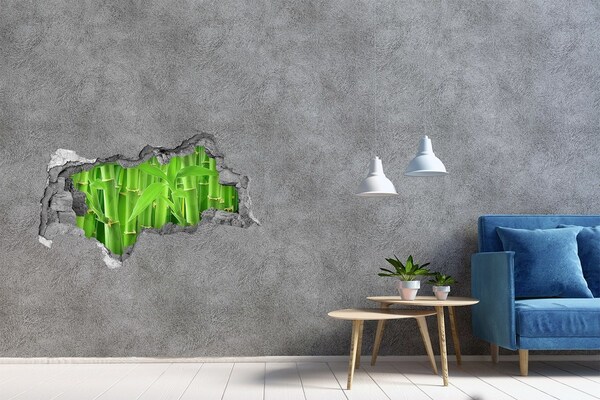 Hole wall sticker Bamboo