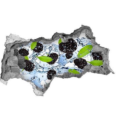 Hole in the wall sticker Fruity Blackberry Waterfall