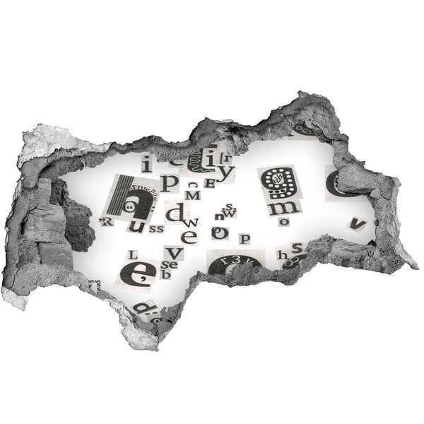 Hole wall sticker Literary Hole in the Wall