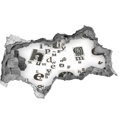 Hole wall sticker Literary Hole in the Wall