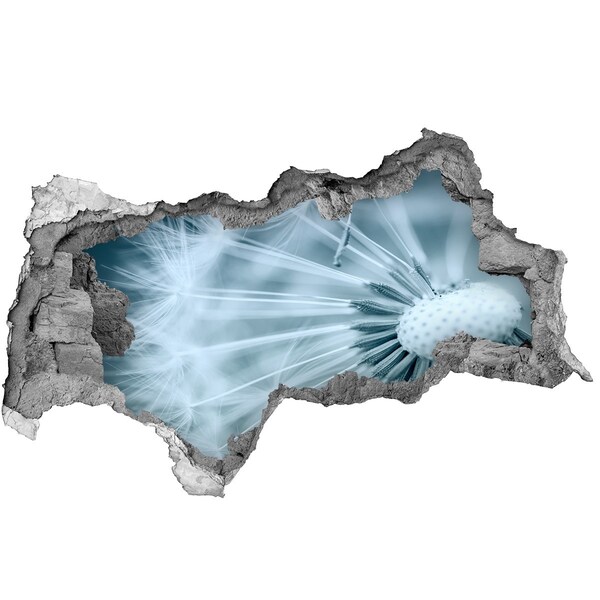 Hole wall sticker The floral world behind the wall