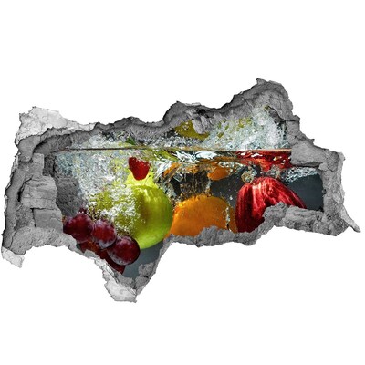 Hole in the wall sticker Fruit Waterfall