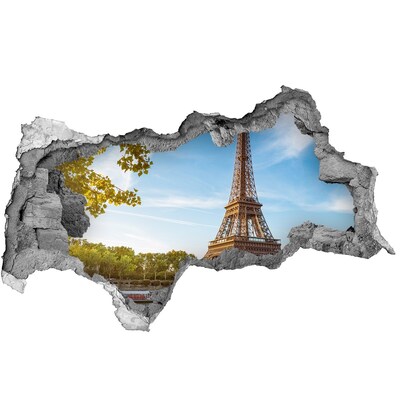 Hole in the wall decal The Eiffel Tower in Paris
