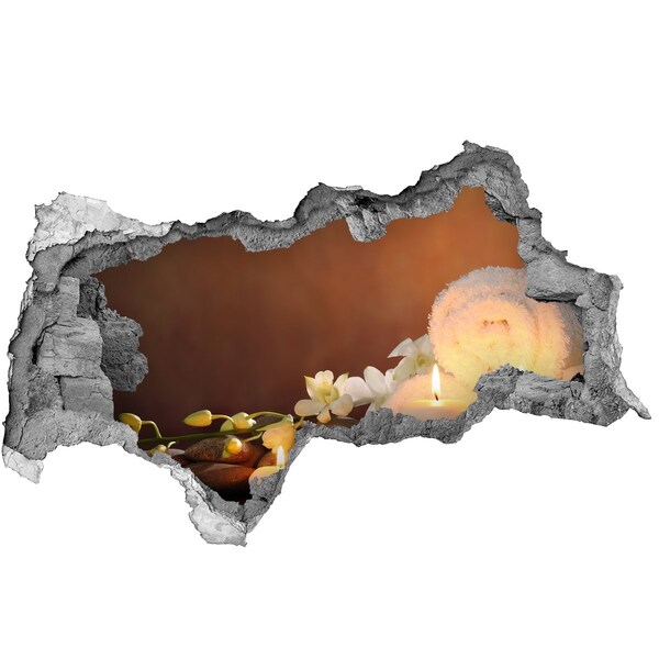 Hole wall sticker Relax at the spa