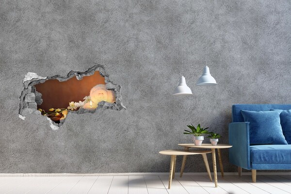 Hole wall sticker Relax at the spa