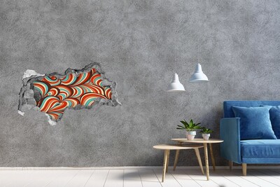 Hole in the wall decal A colorful swirl of patterns