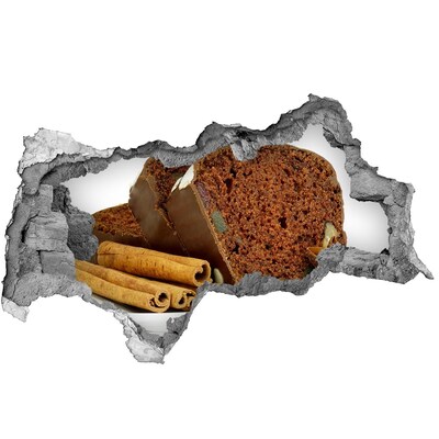 Hole wall sticker Chocolate cake with spices