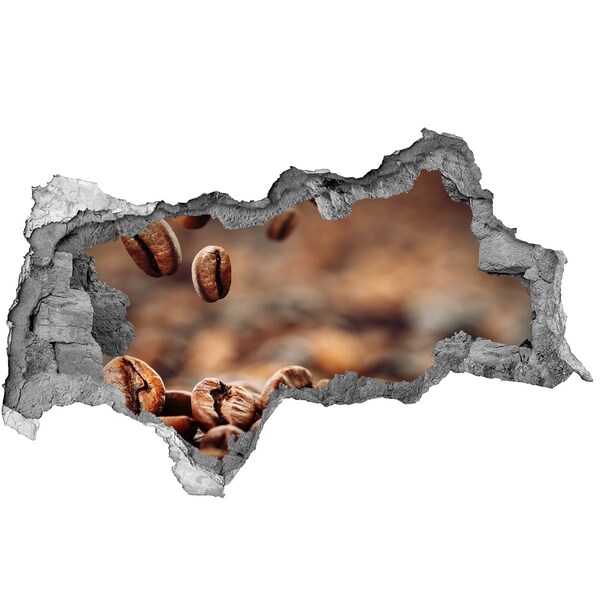 Hole wall sticker Coffee at your fingertips