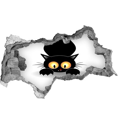 Hole in the wall sticker Cat and Mouse in the Hole