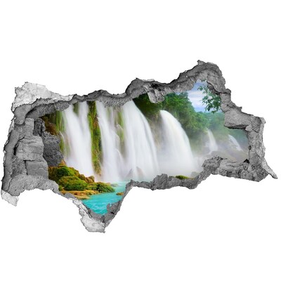 Hole in the wall sticker Waterfalls in Paradise
