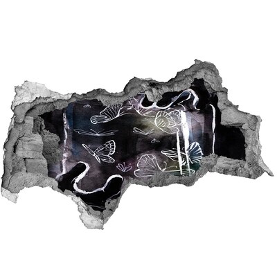 Hole in the wall decal Butterflies in a magical space