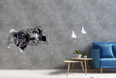 Hole in the wall decal Butterflies in a magical space