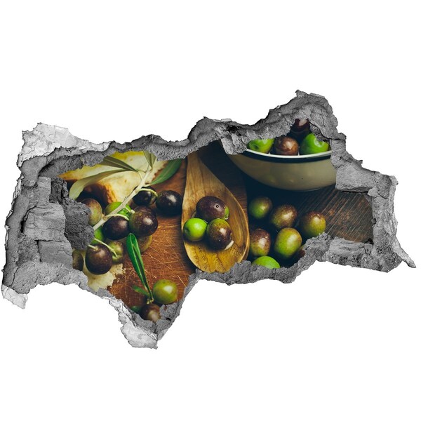 Hole in the wall sticker Olives in the kitchen