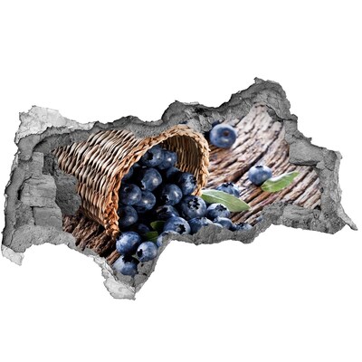 Hole wall sticker Berries in a basket