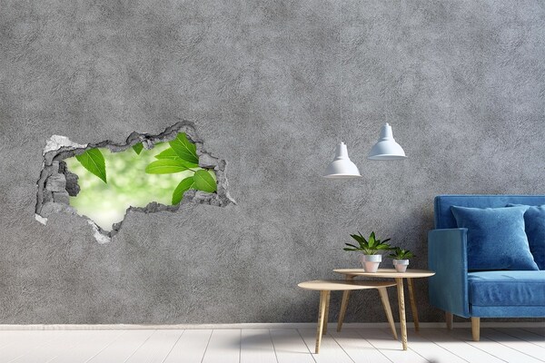 Hole in the wall sticker A green oasis in concrete