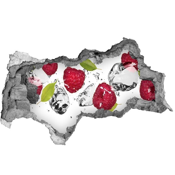 Hole wall sticker Fruit paradise with ice