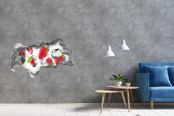 Hole in the wall sticker Fruit paradise with ice