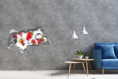 Hole in the wall sticker Fruit paradise with ice