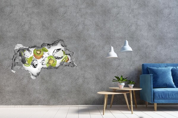 Hole in the wall sticker Fruit paradise with ice