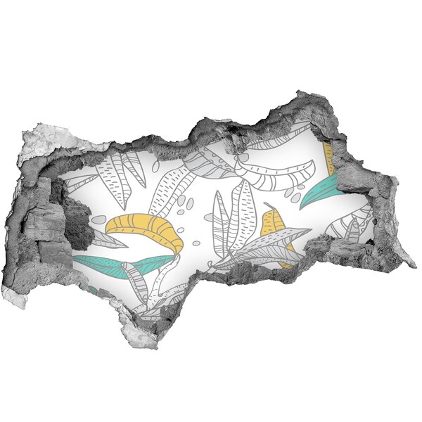 Hole in the wall sticker A tropical oasis amidst concrete