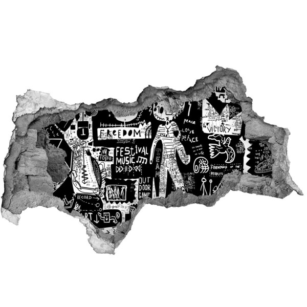 Hole in the wall sticker An artistic expression of freedom