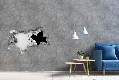 Hole in the wall sticker A broken wall overlooking the void