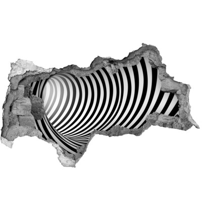 Hole in the wall sticker The illusion of a spinning tunnel
