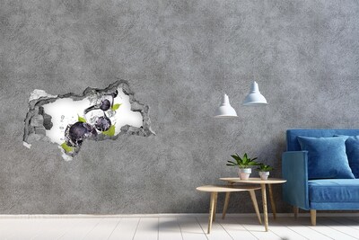 Hole in the wall sticker Fruity Ice Waterfall
