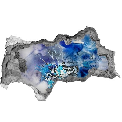 Hole in the wall decal The underwater world in the hole