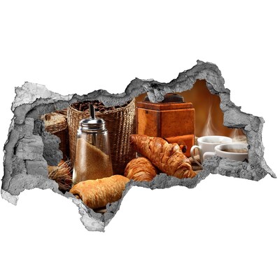 Hole in the wall sticker Cafe feast