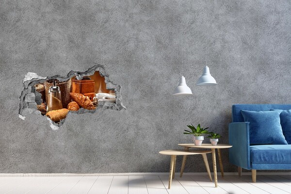 Hole in the wall sticker Cafe feast